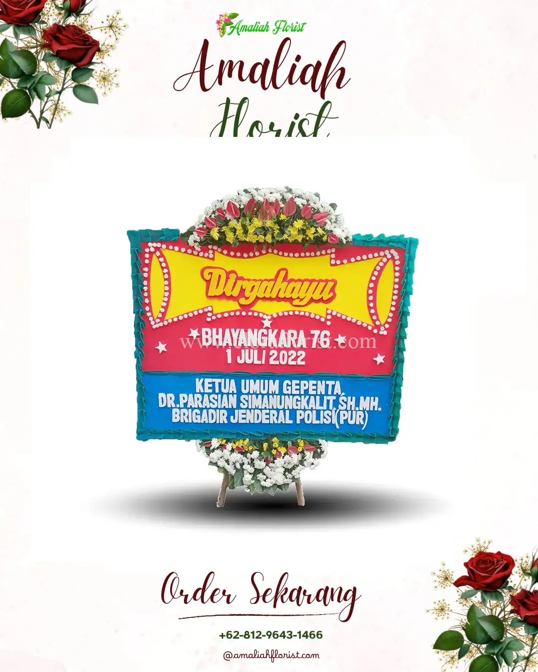 Papan Bunga HUT Ulang Tahun Kuwolu